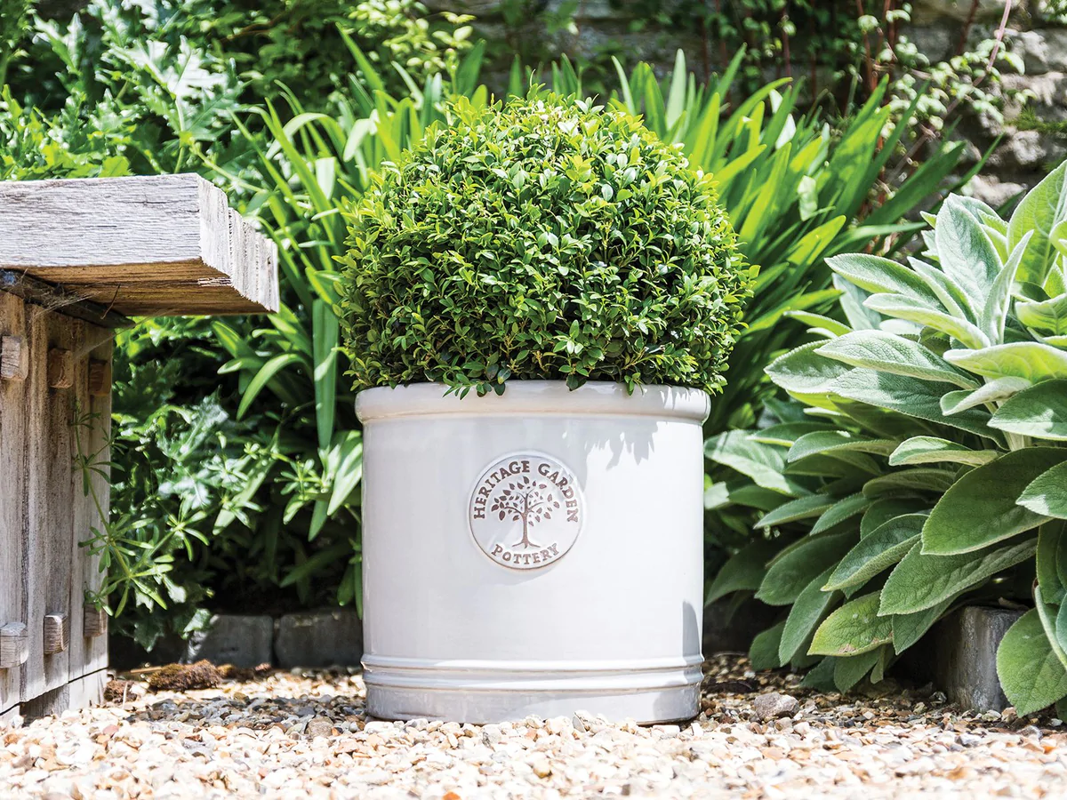 heritage green plant pots