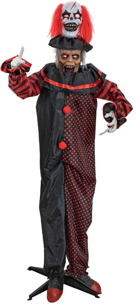 1.8m BO Lit Pop Up Head Clown Zombie with Sound SA