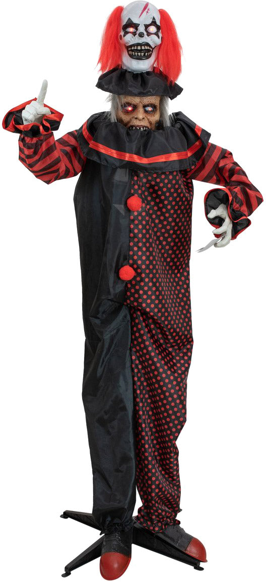 1.8m BO Lit Pop Up Head Clown Zombie with Sound SA
