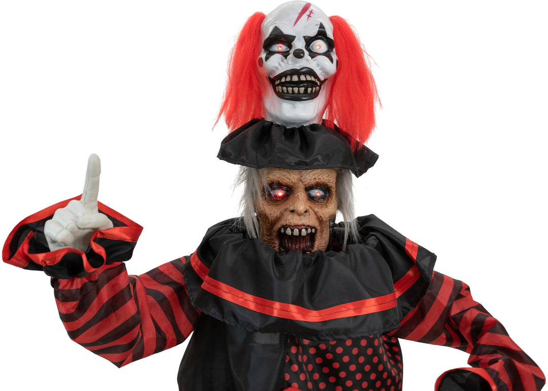 1.8m BO Lit Pop Up Head Clown Zombie with Sound SA