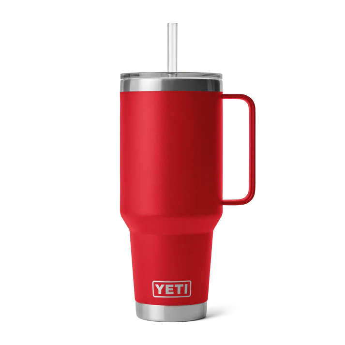 YETI RAMBLER STRAW MUG 42OZ RESCUE RED