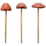 Mushroom stake Marta, Stoneware, 4x3,9x3,6 cm