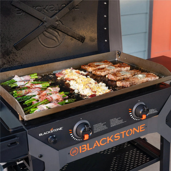 Blackstone  28inch Iron Forged Blackout Griddle Cooking Station with Hood