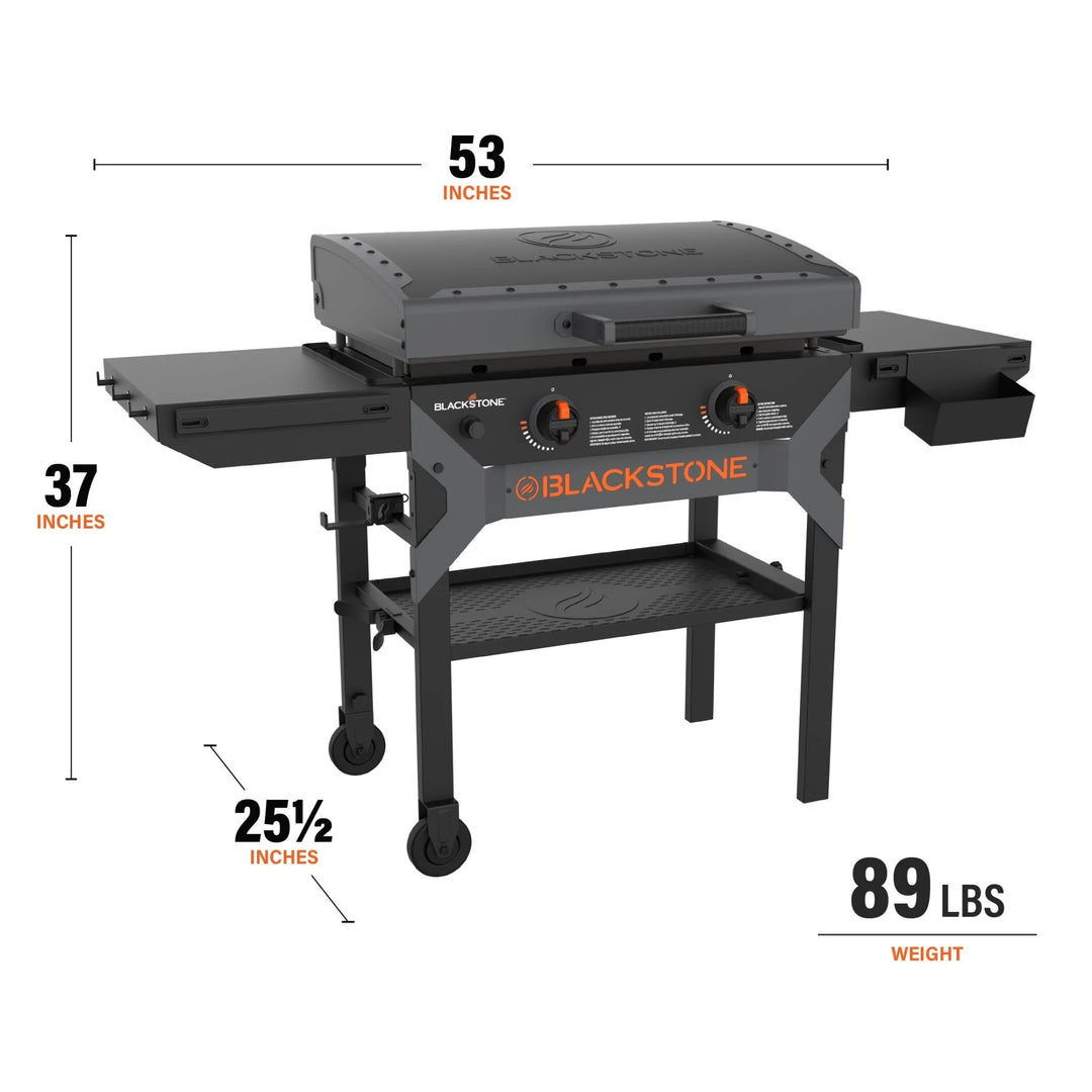 Blackstone  28inch Iron Forged Blackout Griddle Cooking Station with Hood