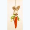 BUNNY CARROT HANGER 31cm