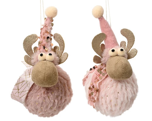 Deer polyester pink/colour(s) L.8cm x W.8cm x H.15cm