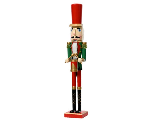 Nutcracker pinewood with durm fsc mix 100% red/colour(s) L.13cm x W.11cm x H.76cm