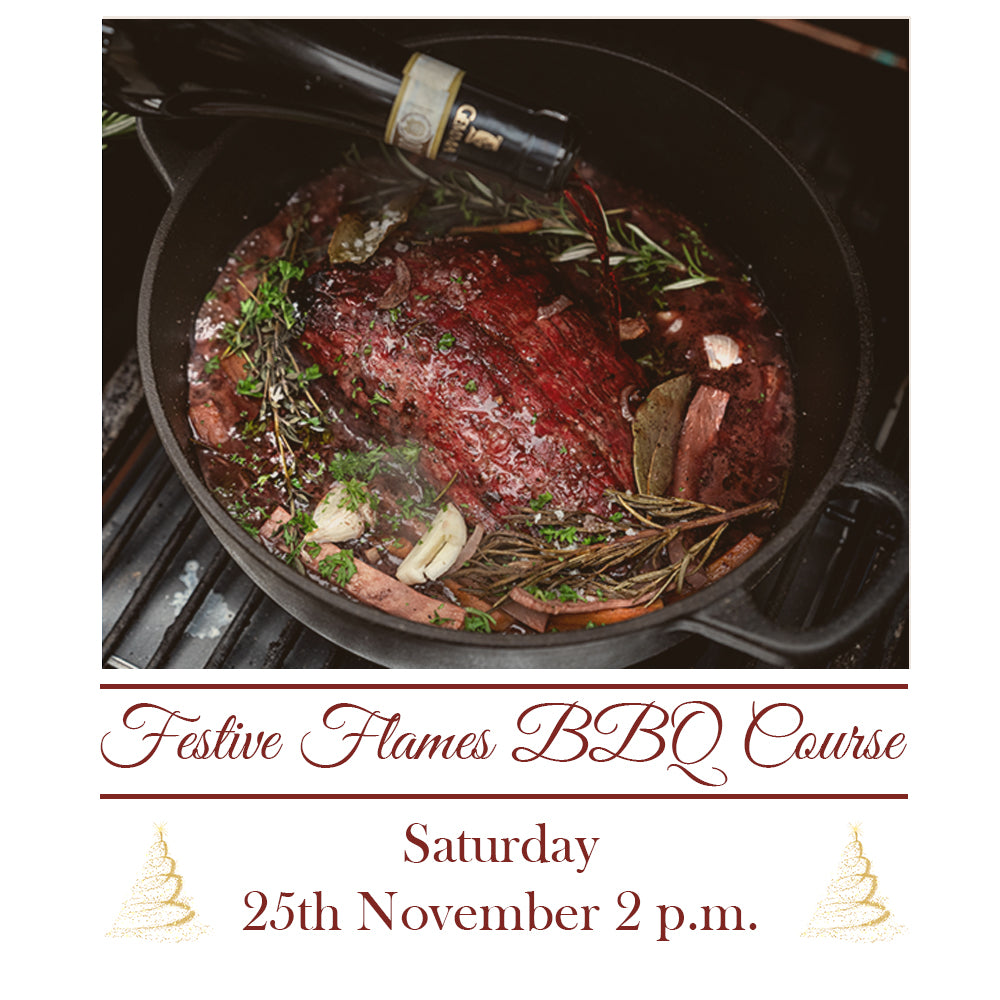 Festive Flames Christmas BBQ Course Sat 25th November 2023 2pm-5pm