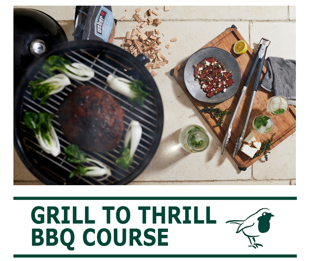 Grill to Thrill BBQ Course Thurs 25th April 2024 5:30PM-8:30PM