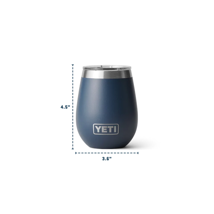 YETI RAMBLER 10 OZ WINE TUMBLER 2.0 BLACK FOREST GREEN