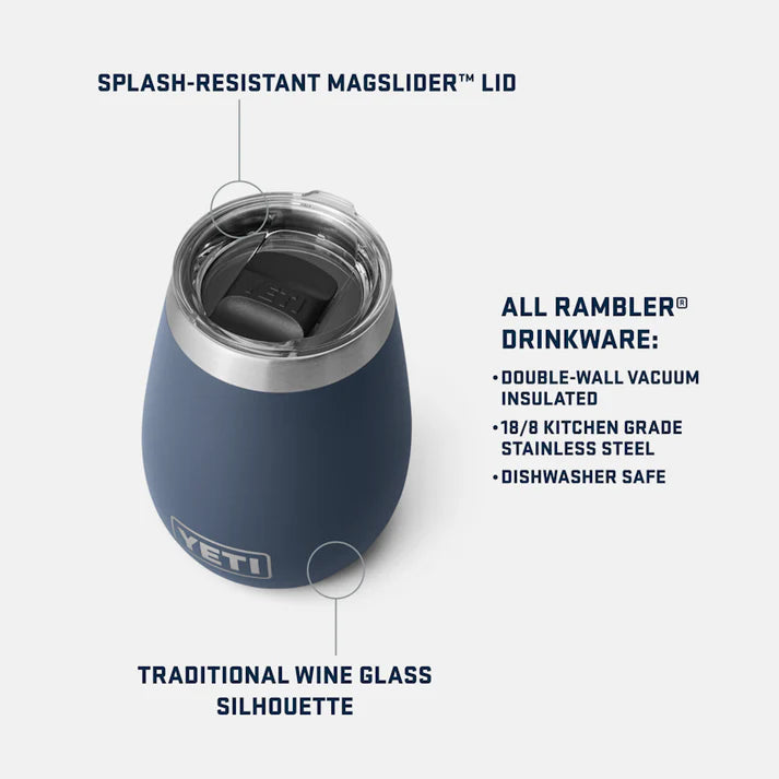 Yeti Rambler 10 Oz Wine Tumbler Black