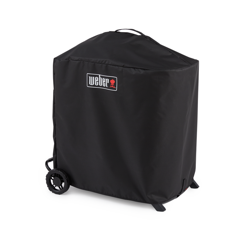 Weber Traveler Compact Cover side view on a white background