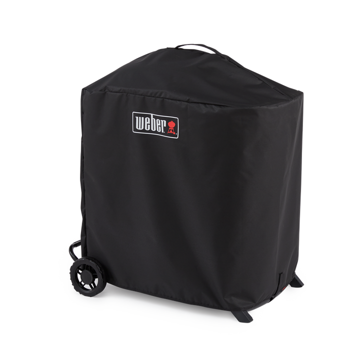 Weber Traveler Compact Cover side view on a white background