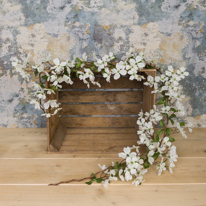White Dogwood Garland 150cm