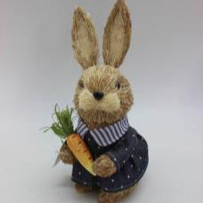Blue Denim Rabbit, Carrot 14 x 26 cm