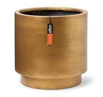 Vase cylinder Retro Ø23x25 gold