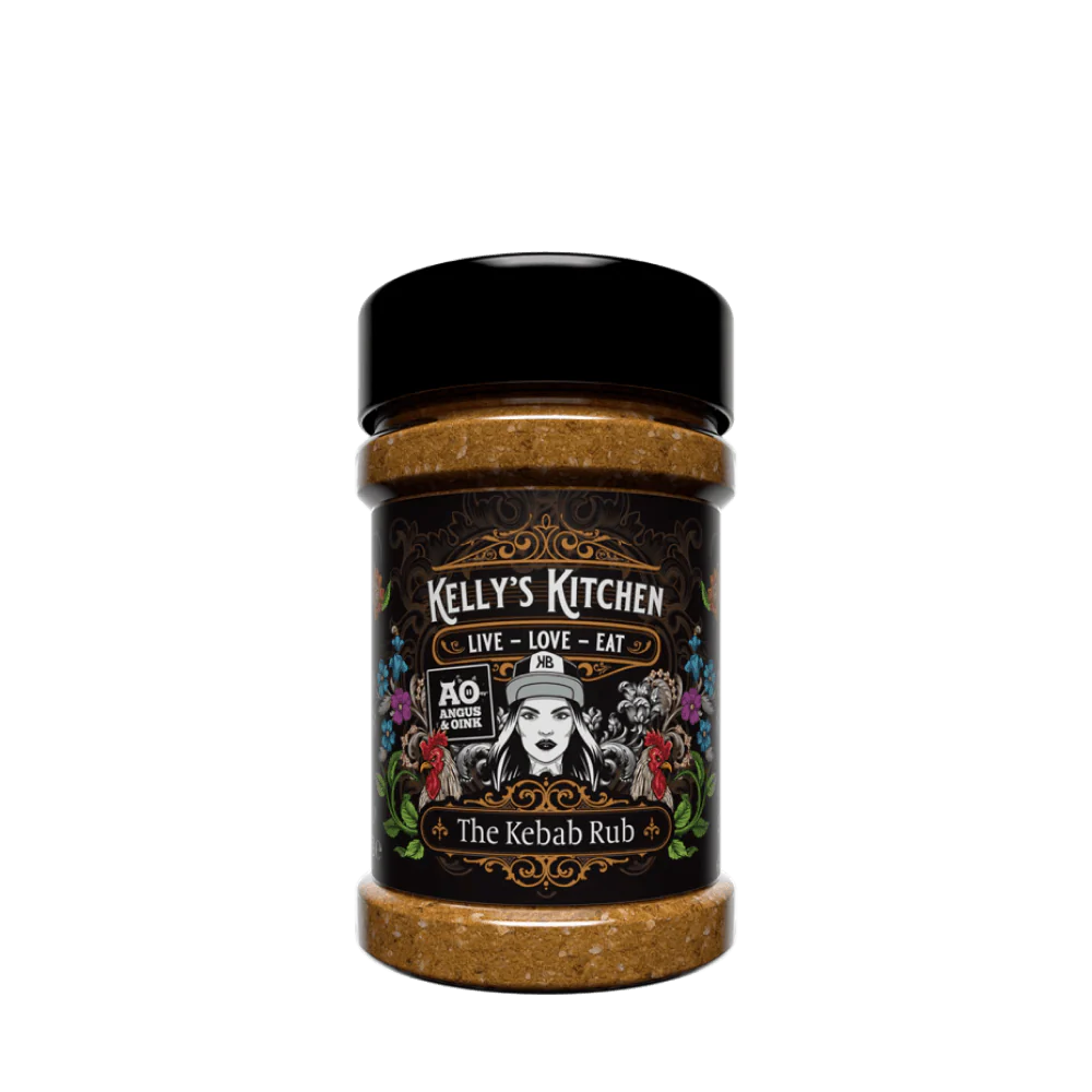 Angus & Oink Kellys Kitchen Kebab Seasoning (BBQ Rub 205g)