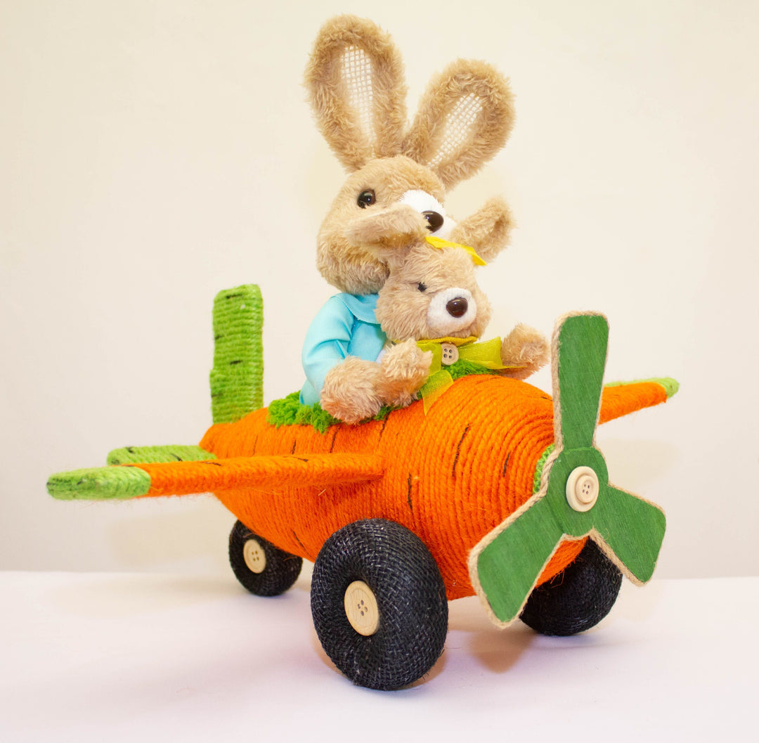 SPRINGTIME BUNNY IN PLANE