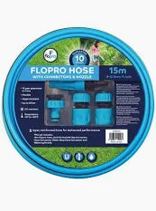 Flopro Hose 15m with Connectors & Nozzle