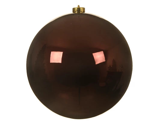 Bauble shatterproof shiny redwood 20cm