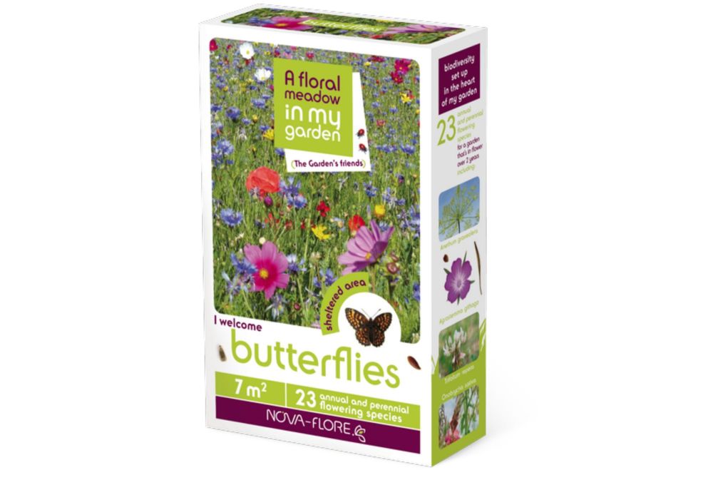 A Floral Meadow - BUTTERFLIES  30sqm FLOWERS