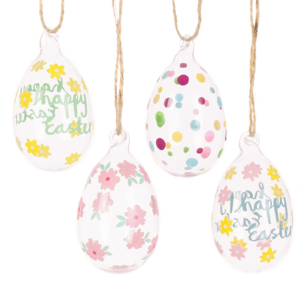 GLASS Easter Egg Ass 8cm
