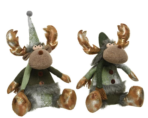 Doorstop polyester deer 2ass