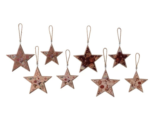 Star mdf printing with flower print