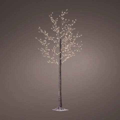 Micro LED tree gb pvc steady outdoor brown/warm white dia110cm x H.220cm