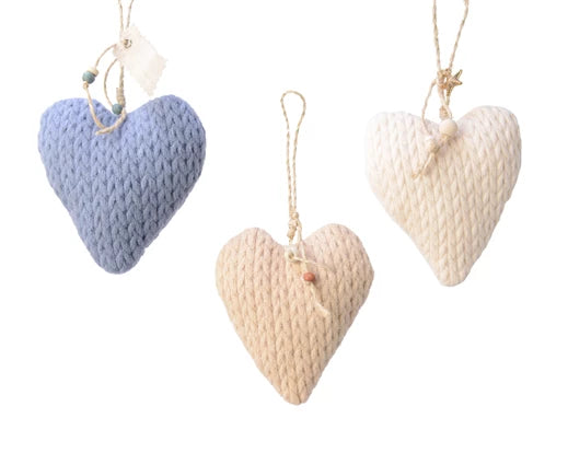 Heart polyester knitted 3col ass