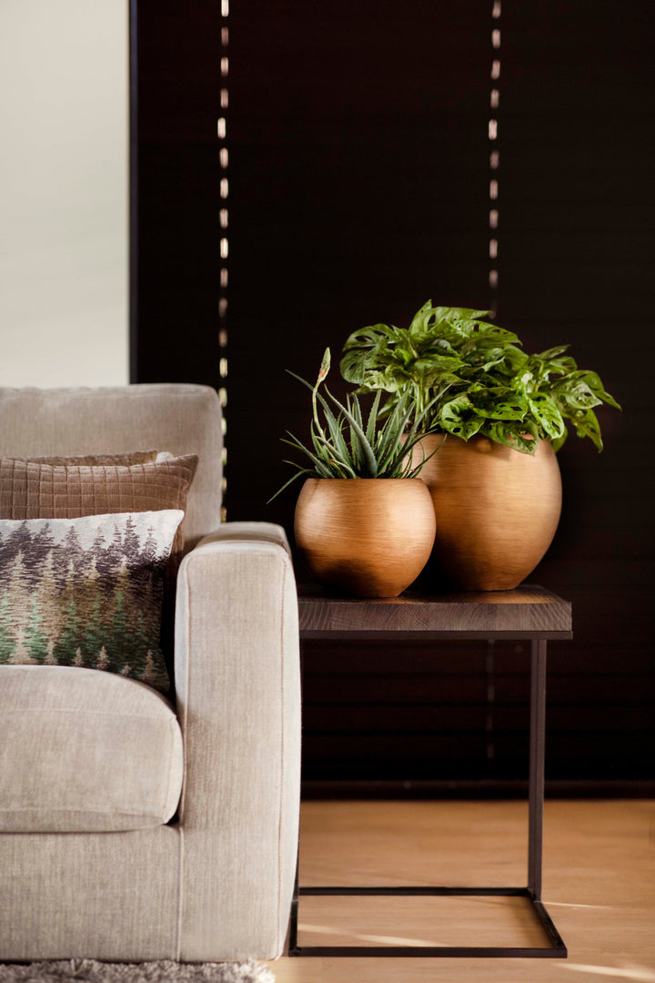 Vase ball Retro Ø28x26 gold