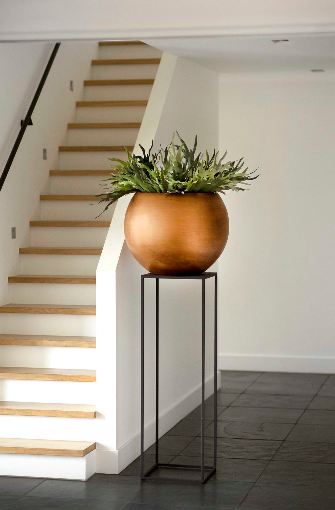 Vase Ball Retro Pot Ø39cm H34cm Gold