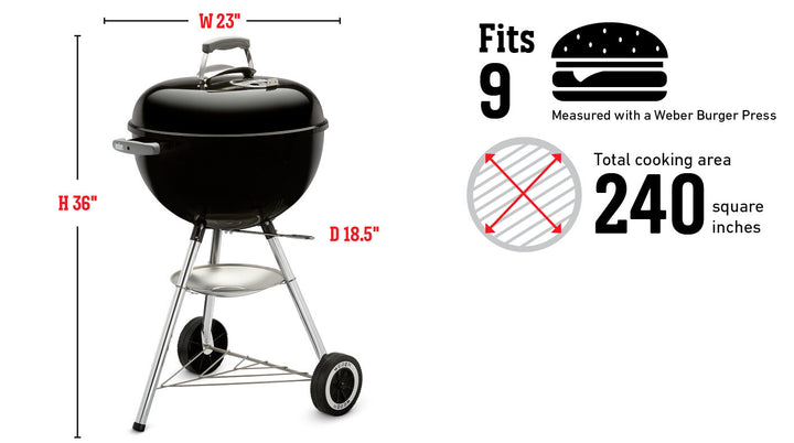 Weber ORIGINAL KETTL E-4710 CHARCOAL GRILL