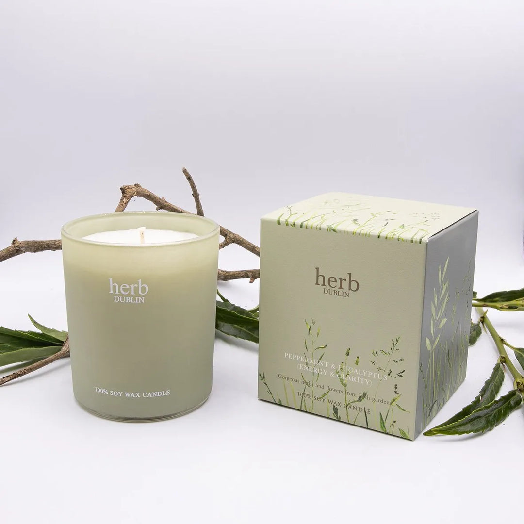 HERB PEPPERMINT EUCALYPTUS CANDLE