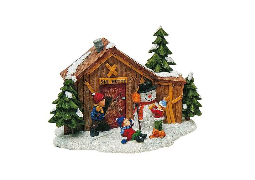 SNOW HUT, POLY, 14X8X10CM