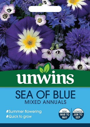 Unwins Sea of Blue Mixed Annuals
