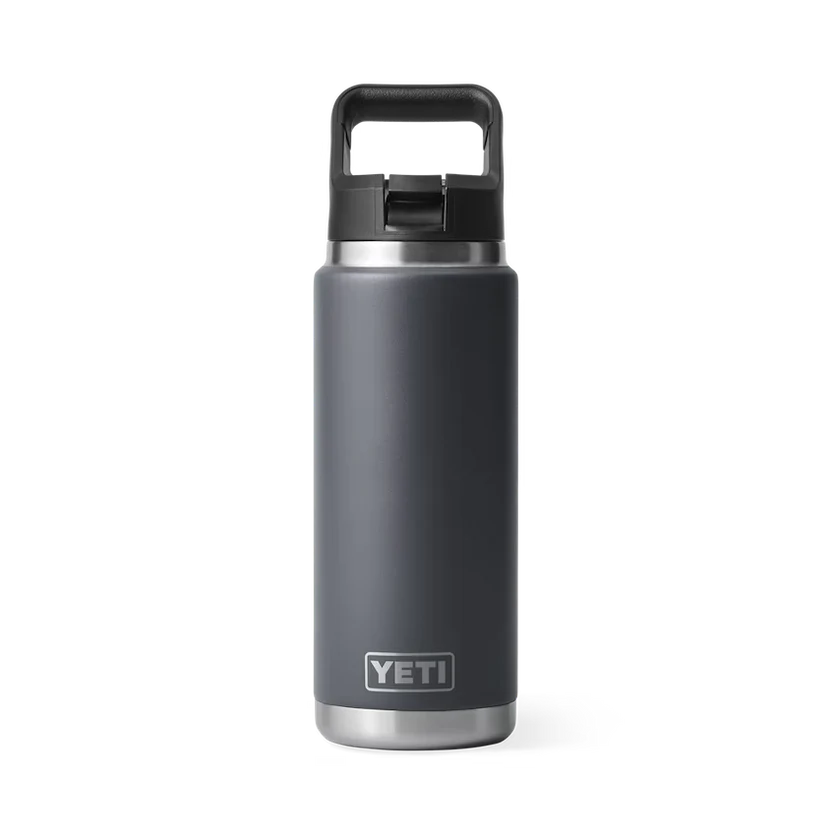 Yeti Rambler 26 Oz Straw Bottle Charcoal