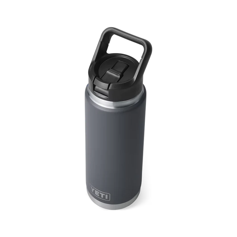 Yeti Rambler 26 Oz Straw Bottle Charcoal