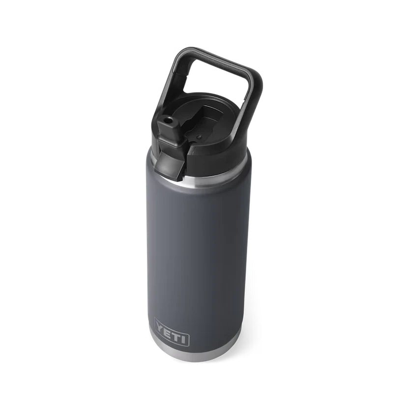Yeti Rambler 26 Oz Straw Bottle Charcoal