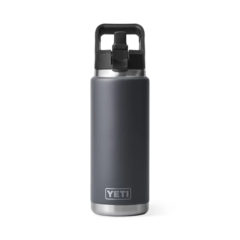 Yeti Rambler 26 Oz Straw Bottle Charcoal