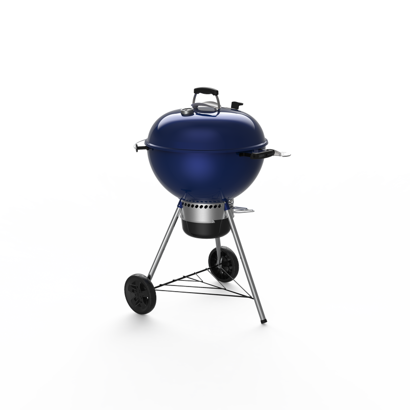 Lift side view of Weber Master-Touch barbecue