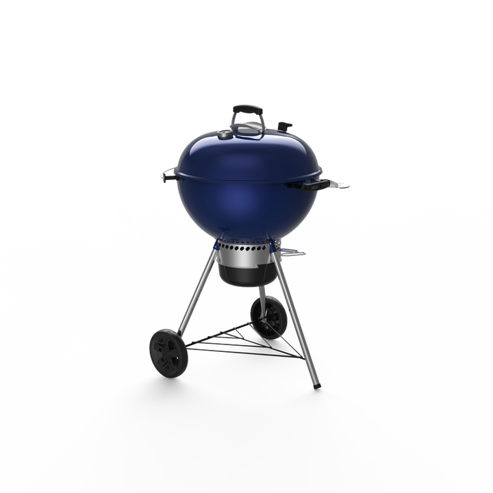 Lift side view of Weber Master-Touch barbecue