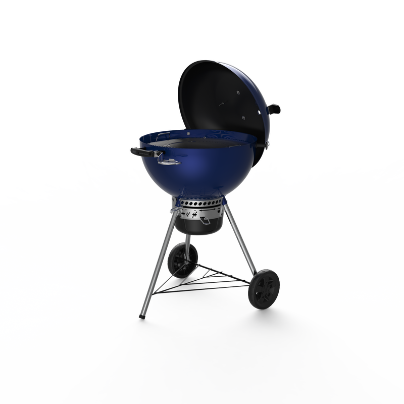 Lid open on a Weber Master-Touch C-5750