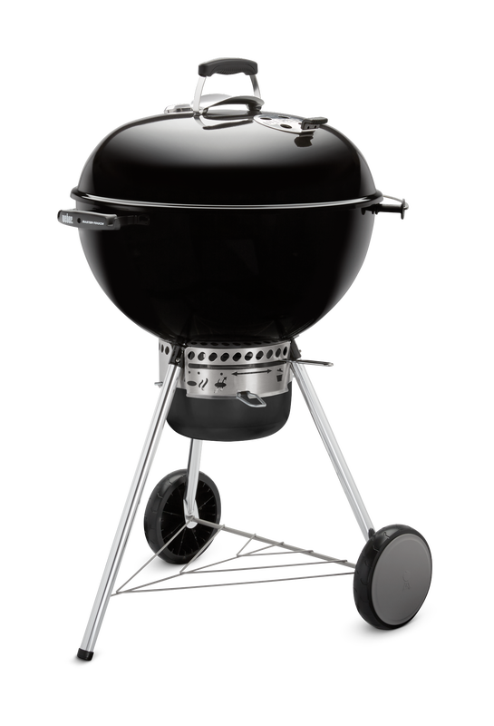 Right side view of Weber Master-Touch barbecue