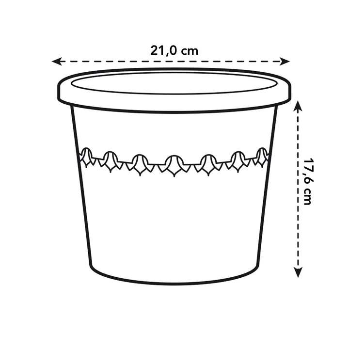 Algarve Cilindro Anthracite Ø21cm