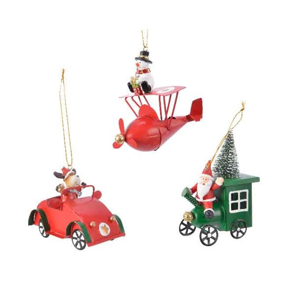 iron vehicle w hanger 3ass red/colour(s)