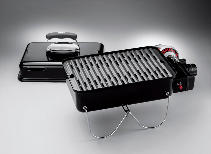 Cast Iron Grill Grates on a Weber Go Anywhere Gas Barbecue
