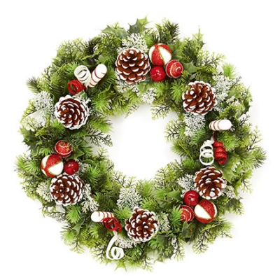 45cm Plastic Wreath