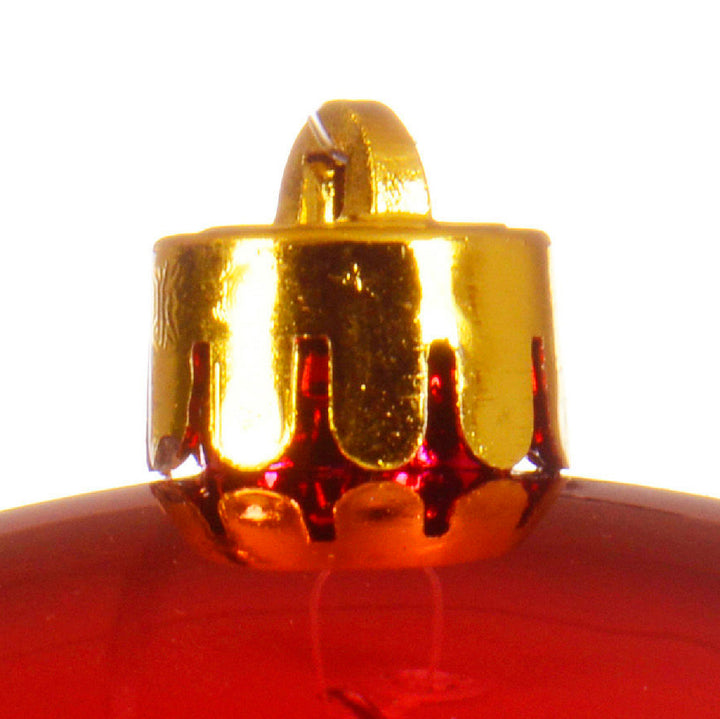 Baubles polystyrene shiny christmas red D.20cm