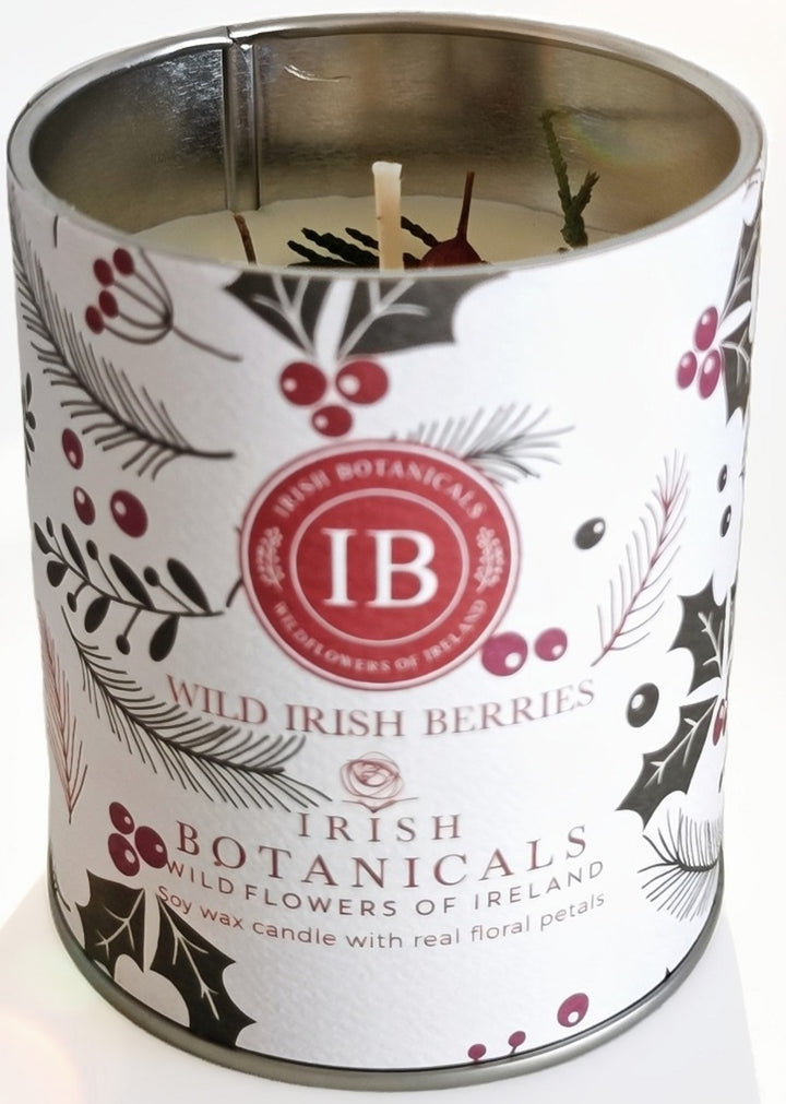 WILD IRISH BERRY TIN CANDLE